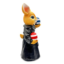 Load image into Gallery viewer, Covert Carrot Collector Funny Bunny Agent Figurine, 7" Dueling Easter Rabbit Garden Statue