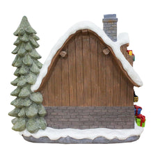 Load image into Gallery viewer, Santa's Workshop Delight Figurine, 10" Christmas Station with Elves