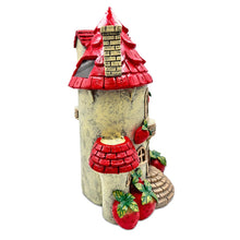 Load image into Gallery viewer, Solar Powered Strawberry Fairy Home Garden Statue, 10" Unique Spring Decoration
