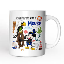 Load image into Gallery viewer, Artistic It All Started With a Mouse Personalized Mug, Steamboat Willie Gift