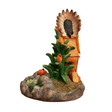 Carregar imagem no visualizador da galeria, Harvest Harmony Kinship Between Native Americans and Pilgrims Figurine, 6" Fall Decor and Thanksgiving Statue