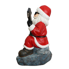 Carregar imagem no visualizador da galeria, Merry Vibes Rockstar Santa Christmas Figurine, 10" Rock n Roll Lover Gift Garden Statue