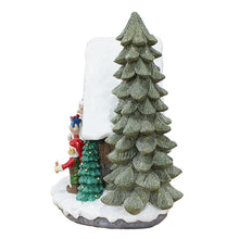 Load image into Gallery viewer, Santa's Workshop Delight Figurine, 10" Christmas Station with Elves