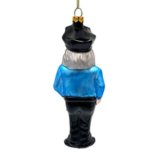 Carregar imagem no visualizador da galeria, (Pre-Order) Santa the Police Officer Glass Christmas Ornament, Law Enforcement Cop Tree Decor