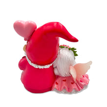 Load image into Gallery viewer, Whimsical Love Story Gnome Couple Small Figurine, 4" Cute and Small Valentine's Day Gift Mini Statue