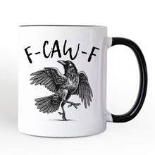 Carregar imagem no visualizador da galeria, F-CAW-F Gothic Raven Personalized Mug, Snarky Halloween Gift with Custom Name