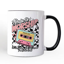 Carregar imagem no visualizador da galeria, Made to Worship Christian Retro Personalized Mug, Psalm 150:6 Bible Verse Gift with Custom Name