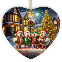 Load image into Gallery viewer, Delightful Victorian Chicken Carolers Ornament, Cozy Christmas Tree Decor
