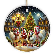 Load image into Gallery viewer, Delightful Victorian Chicken Carolers Ornament, Cozy Christmas Tree Decor