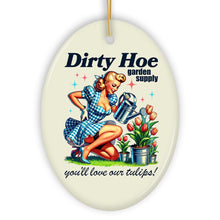 Load image into Gallery viewer, Dirty Hoe Garden Supply Ornament, Retro Gift and Decor for Flirty Gardener