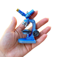 Load image into Gallery viewer, Microscope Lab Magic Science Ornament, Scientist Gift Christmas Decor