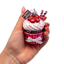 Carregar imagem no visualizador da galeria, Romantic Cupcake Glass Ornament, Romantic Keepsake Christmas Decor