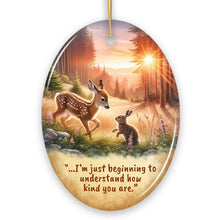 Carregar imagem no visualizador da galeria, Kindness in Your Heart Ornament, Bambi's Gentle Lesson Christmas Gift