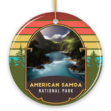 Load image into Gallery viewer, American Samoa National Park Retro Style Ornament, Tutuila Tourist Attraction and Gift