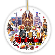 Cargar imagen en el visor de la galería, Artistic Germany Landmarks Ornament, Bavarian Heritage and Culture Christmas Gift and Travel Souvenir