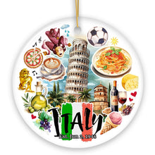 Load image into Gallery viewer, Artistic Italy Landmarks Ornament, Italian Souvenir for Ceramic Christmas Gift