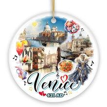 Load image into Gallery viewer, Artistic Venice Unique Cultural Christmas Ornament, Vintage Italy Gift and Keepsake Souvenir