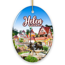 Load image into Gallery viewer, Beautiful Helen Town Georgia Ornament, German-inspired Alpine Village for Christmas Gift