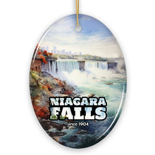 Load image into Gallery viewer, Beautiful Niagara Falls Paradise Ornament, Waterfall and Nature Travel Souvenir