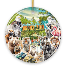 Carregar imagem no visualizador da galeria, Bronx Zoo Animal Collage Ceramic Ornament, New York City Traveler Souvenir