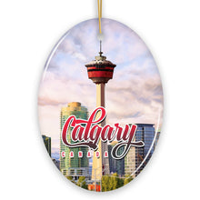 Carregar imagem no visualizador da galeria, Calgary Tower Art Ornament, Canada Christmas Gift