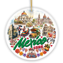 Cargar imagen en el visor de la galería, Colorful Traditional Mexico City Christmas Ornament, Cultural Mexican Christmas Gift and Travel Souvenir