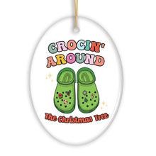 Load image into Gallery viewer, Crocin’ Around The Christmas Tree Joyfully Funny Christmas Ornament