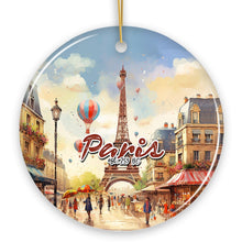 Load image into Gallery viewer, Elegant Watercolor Eiffel Tower Paris Artwork Ornament, France Souvenir