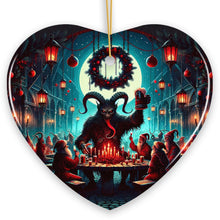 Carregar imagem no visualizador da galeria, Krampus’s Unholy Revelry Ornament, Dark Folklore Celebration and Spooky Decor