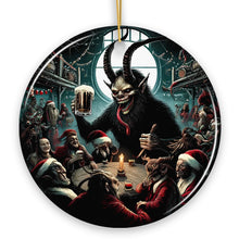 Carregar imagem no visualizador da galeria, Krampus’s Unholy Revelry Ornament, Dark Folklore Celebration and Spooky Decor