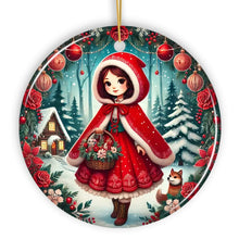 Carregar imagem no visualizador da galeria, Red Riding Hood Christmas Ornament, Beautiful Fairytale Princess Christmas Gift and Decor