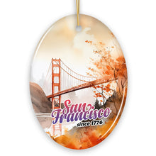 Carregar imagem no visualizador da galeria, San Francisco Golden Gate Bridge Art Ornament, Travel Souvenir Gift