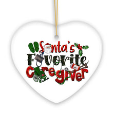 Load image into Gallery viewer, Santa’s Favorite Caregiver Christmas Ornament, Appreciation Gift Charm for Nanny