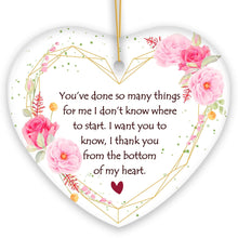 Carregar imagem no visualizador da galeria, Thank You From The Bottom of My Heart Christmas Ornament, Appreciation Gift for Friends and Family