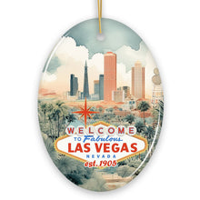Carregar imagem no visualizador da galeria, Vintage Hand Drawn Art of Las Vegas Ornament, Nevada Christmas Gift Souvenir