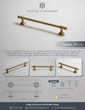 Cargar imagen en el visor de la galería, Samba, Solid Brass Cabinet Pulls