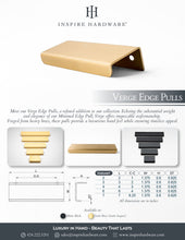 Cargar imagen en el visor de la galería, Verge, Solid Brass Edge Pulls