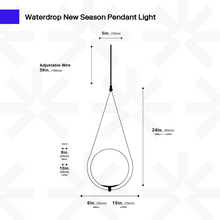 Load image into Gallery viewer, Waterdrop Pendant Light