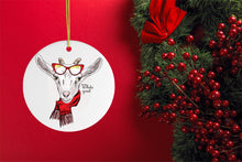 Carregar imagem no visualizador da galeria, Winter Goat Christmas Ornament