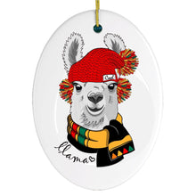 Load image into Gallery viewer, Winter Llama Ornament