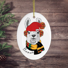Load image into Gallery viewer, Winter Llama Ornament