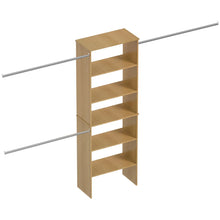 Load image into Gallery viewer, Closet System Starter Kit with Tower and 3 Hang Rods