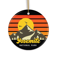 Load image into Gallery viewer, Yosemite National Park Retro Style Ornament, California USA Tourist Attraction and Gift