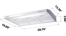 Cargar imagen en el visor de la galería, CIARRA Ductless Range Hood 30 inch Under Cabinet Hood Vent for Kitchen Ducted and Ductless Convertible CAS75918A