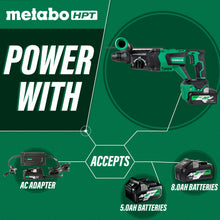 Carregar imagem no visualizador da galeria, Metabo HPT DH3628DDM 36V MultiVolt Brushless SDS Plus 1-1/8" D-Handle Rotary Hammer