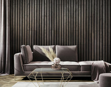 Load image into Gallery viewer, Theory Acoustic 11/16 in. x 6.42 in. x 46 in. Sound Damping Wood Wall Panels - Grey Largo Oak (16.6 Sq. Ft.)