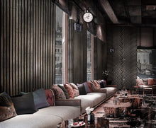 Load image into Gallery viewer, Theory Acoustic 11/16 in. x 6.42 in. x 46 in. Sound Damping Wood Wall Panels - Grey Largo Oak (16.6 Sq. Ft.)