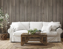 Load image into Gallery viewer, Theory Acoustic 11/16 in. x 6.42 in. x 46 in. Sound Damping Wood Wall Panels - Natural Harmony Oak (16.6 Sq. Ft.)