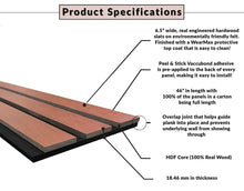 Load image into Gallery viewer, Theory Acoustic 11/16 in. x 6.42 in. x 46 in. Sound Damping Wood Wall Panels - Natural Overture Oak (16.6 Sq. Ft.)
