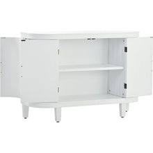 Carregar imagem no visualizador da galeria, Accent Storage Cabinet Sideboard Wooden Cabinet with Antique Pattern Doors for Hallway, Entryway, Living Room